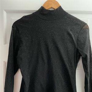 Beautiful holiday sparkle mock turtleneck!